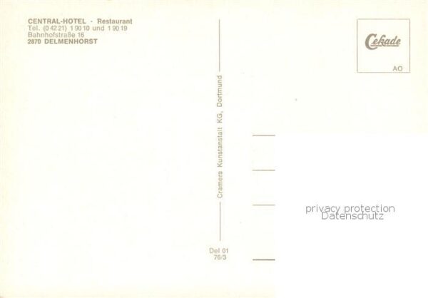 Delmenhorst Central Hotel Restaurant Graftanlagen – Bild 2