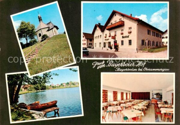 Bayersoien Oberammergau Gasthof Pension Bayersoier Hof Restaurant Kapelle Partie