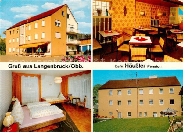 Langenbruck Pfaffenhofen Cafe Pension Haeussler Gastraum Fremdenzimmer