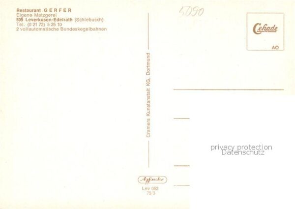 Edelrath Leverkusen Restaurant Gerfer Gartenterrasse Bundeskegelbahn – Bild 2