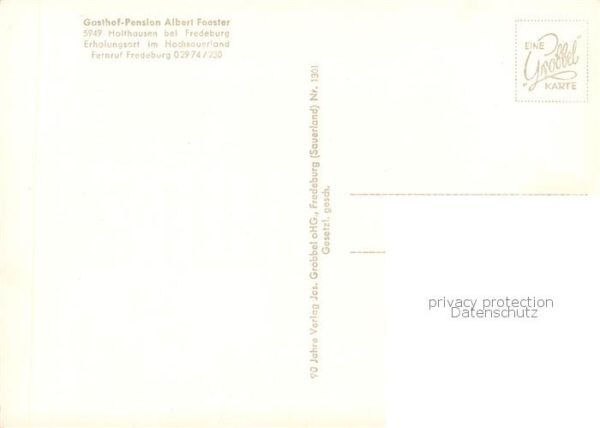Holthausen Sauerland Gasthof Pension Albert Fooster – Bild 2