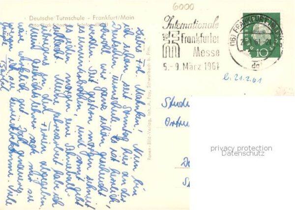 Frankfurt Main Deutsche Turnschule – Bild 2