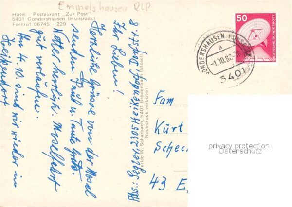 Gondershausen Hotel Restaurant Zur Post – Bild 2