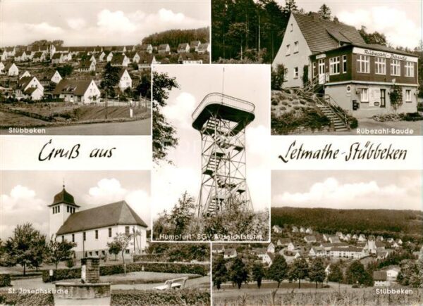 Stuebbeken Ortsansichten Ruebezahl-Baude Kirche Humpfort SGV Aussichtsturm