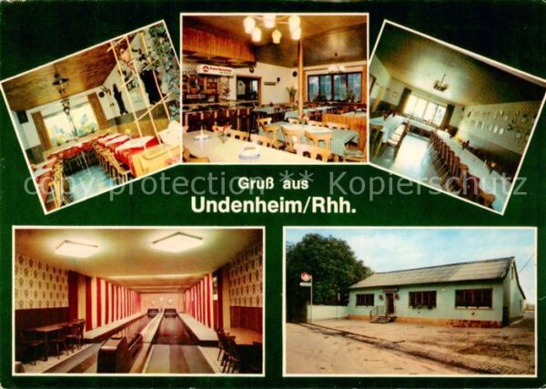 Undenheim Gasthaus zum Keglerheim Gastraum Festsaal Kegelbahn