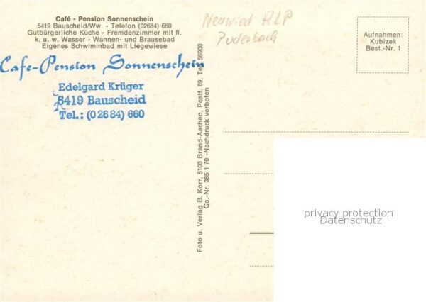 Bauscheid Cafe Pension Sonnenschein Landschaftspanorama – Bild 2