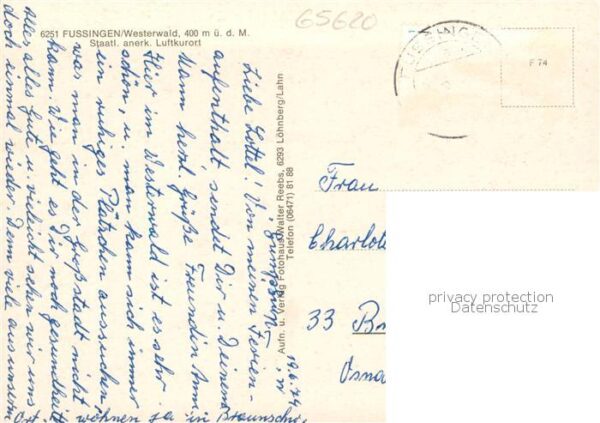 Fussingen Panorama Sommerfrische Ortspartien Luftkurort – Bild 2