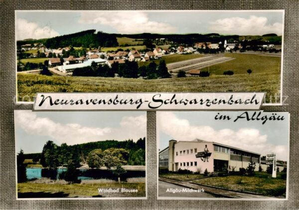Schwarzenbach Neuravensburg Panorama Waldbad Blausee Allgaeu-Milchwerk