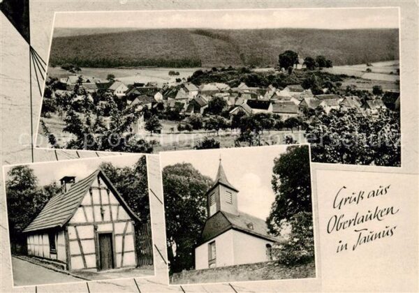 Oberlauken Panorama Altes Fachwerkhaus Kirche