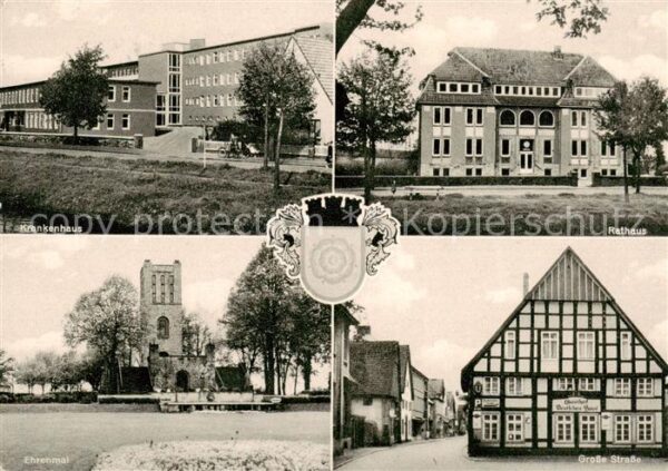 Bramsche Hase Krankenhaus Rathaus Grosse Strasse Fachwerkhaus Ehrenmal