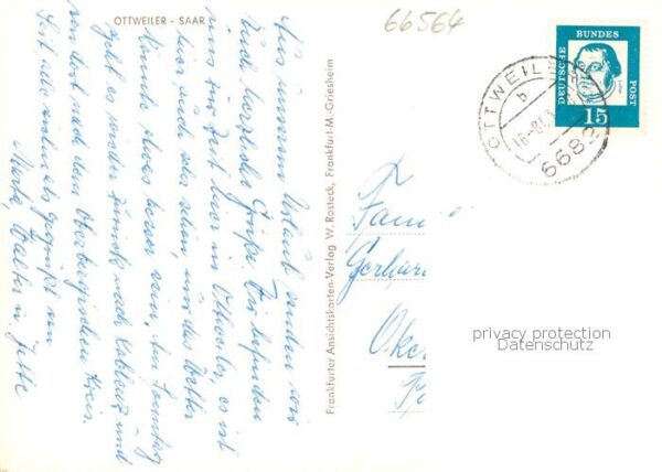 Ottweiler Wilhelm Heinrich Strasse Victoria-Bruecke Rathaus Wehrturm – Bild 2