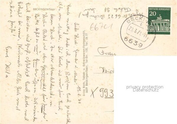 Beckingen Saar Ortsansicht mit Kirche – Bild 2