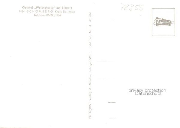 Schoemberg Zollernalbkreis Gasthof Waldschenke am Stausee – Bild 2