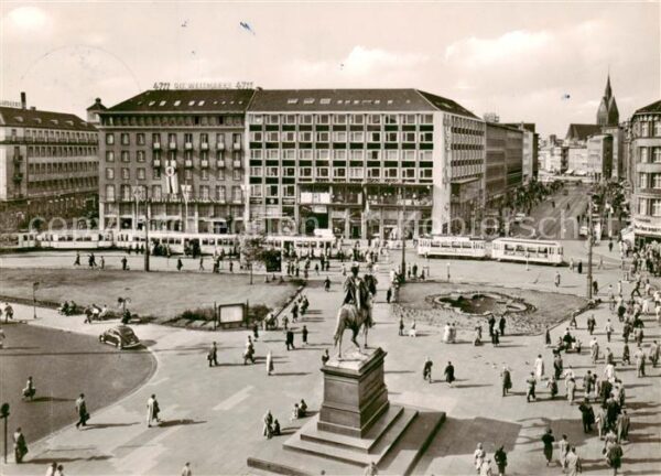 Hannover Bahnhofplatz mit Bahnhofstrasse