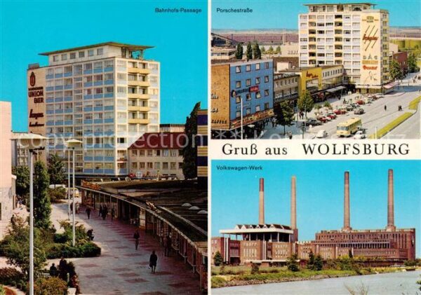 Wolfsburg Bahnhofs Passage Porschestrasse VW Werk