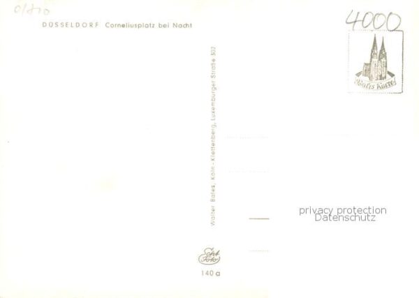 Duesseldorf Corneliusplatz bei Nacht – Bild 2