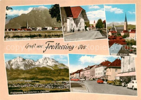 Freilassing Untersberg Salzburghofen Ruperti Kirche Staufen und Zwiesel Hauptstr