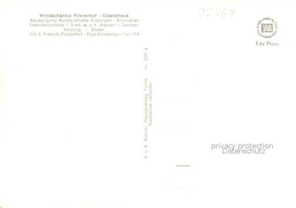 Brueckenau Bad Waldschenke Pilsterhof Gaestehaus – Bild 2