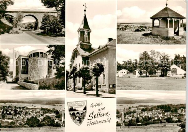 Selters Westerwald Teilansichten Panorama Bruecke Kirche