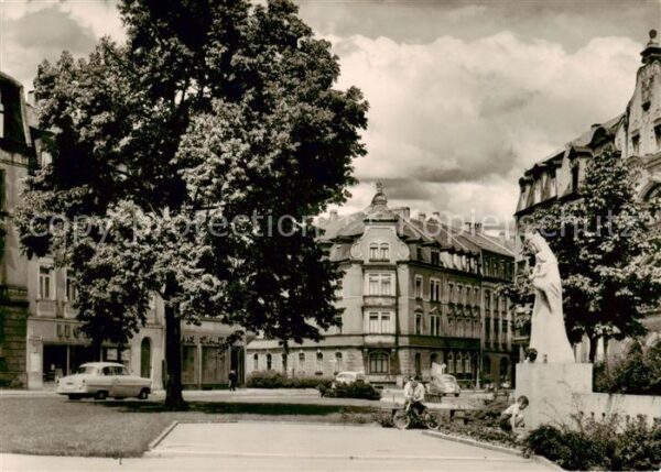 Bamberg Marienplatz Heiligenfigur