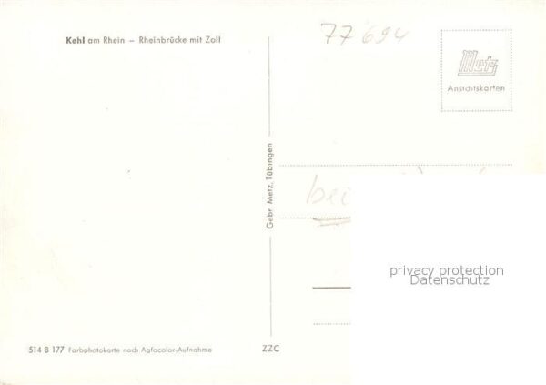 Kehl  Rhein Rheinbruecke mit Zoll – Bild 2