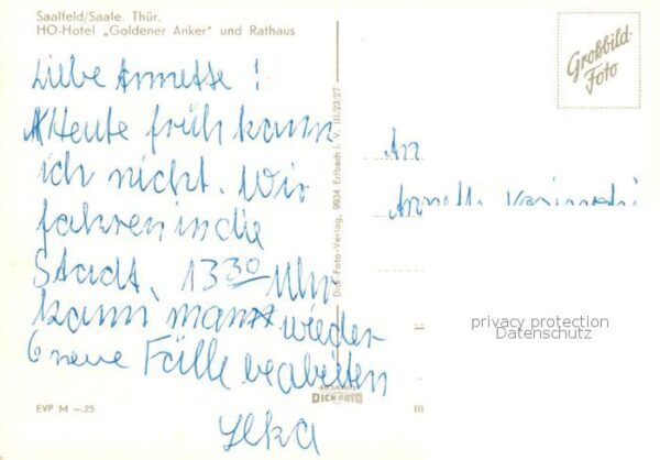 Saalfeld Saale HO Hotel Goldener Anker und Rathaus – Bild 2