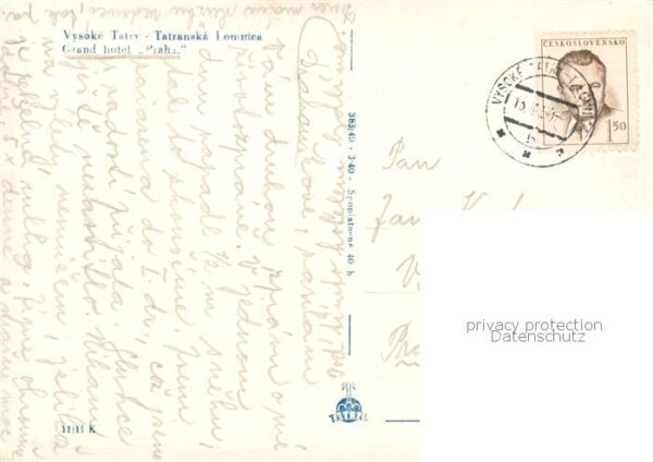 Tatranska Lomnica SK Grand Hotel Praha Vysoke Tatry Berghotel Hohe Tatra – Bild 2