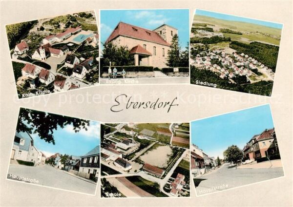 Ebersdorf Kronach Kirche Siedlung Luftbild Hauptstrasse Schule