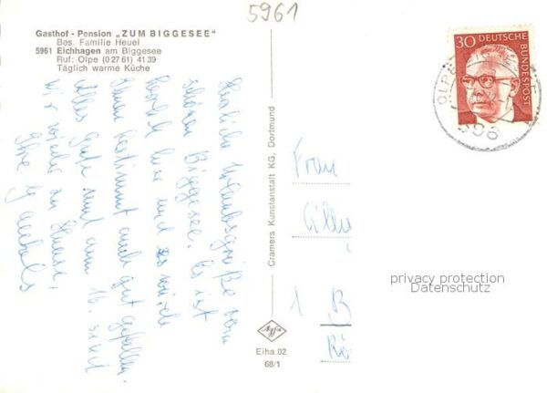 Eichhagen Biggesee Gasthof Pension zum Biggesee Gasthaus Fliegeraufnahme – Bild 2
