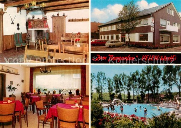 Velen Hotel Restaurant Cafe Zum Tiergarten Gastraeume Freibad