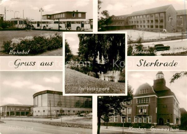 Sterkrade Oberhausen NRW Bahnhof Volkspark Gymnasium Hallenbad