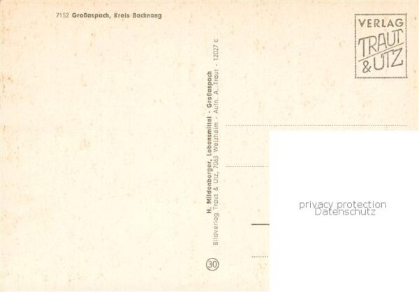 Grossaspach Kirche Schule Hauptstrasse Wohnsiedlung – Bild 2