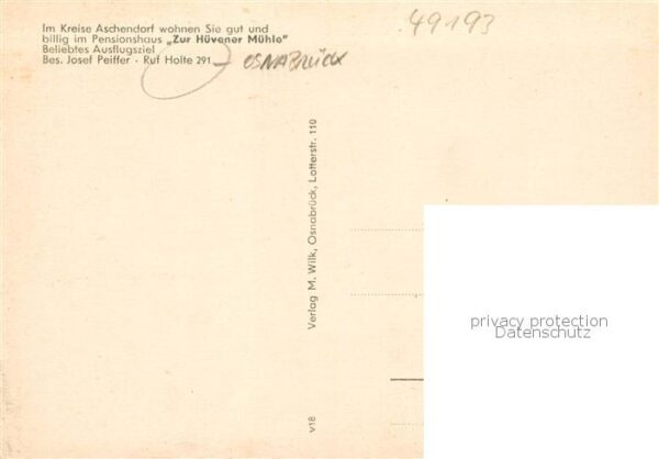 Holte Osnabrueck Huevener Muehle im Emsland Gaststaette Gesellschaftssaal – Bild 2