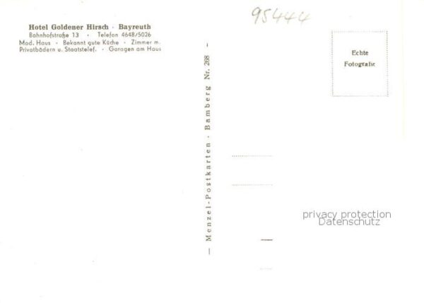 Bayreuth Hotel Restaurant Goldener Hirsch – Bild 2