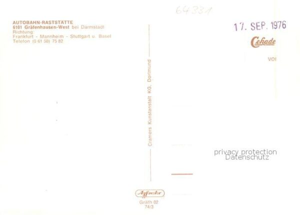 Graefenhausen Hessen Autobahn Raststaette Graefenhausen-West Restaurant Fliegera – Bild 2