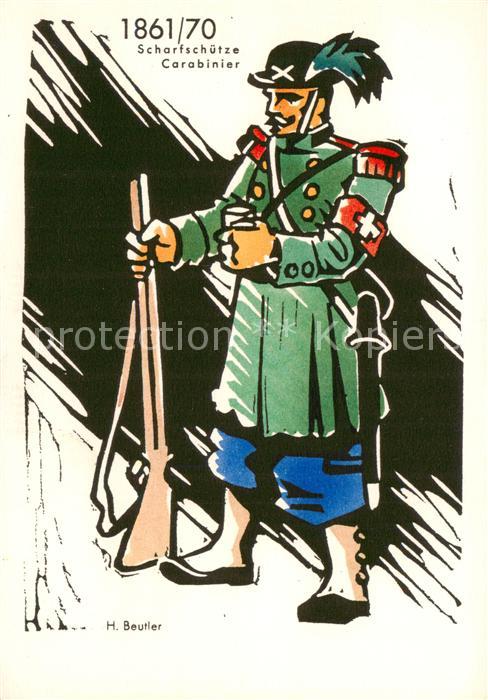 Schuetzensport Scharfschuetze Carabinier 1861/70 Schweizerische Nationalspende S