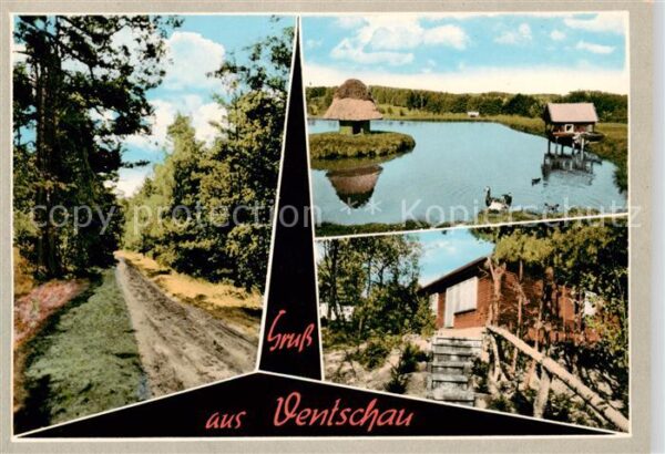 Ventschau Tosterglope Waldpartie Schwanenteich Huette