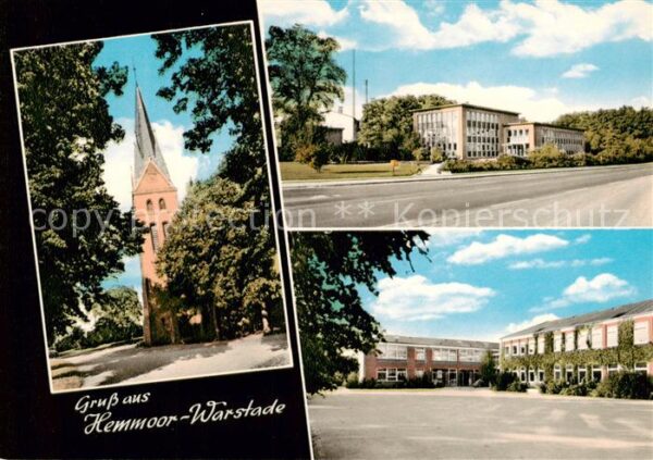 Warstade Teilansichten Schule Kirche