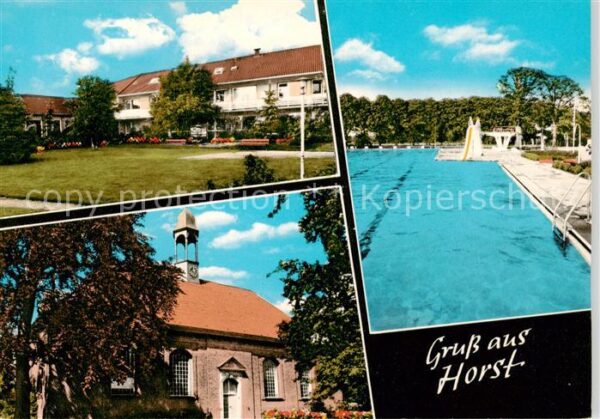 Horst Holstein Teilansichten Kirche Freibad