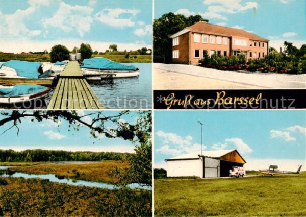 Barssel Bootsanleger Landschaftspanorama Flugplatz