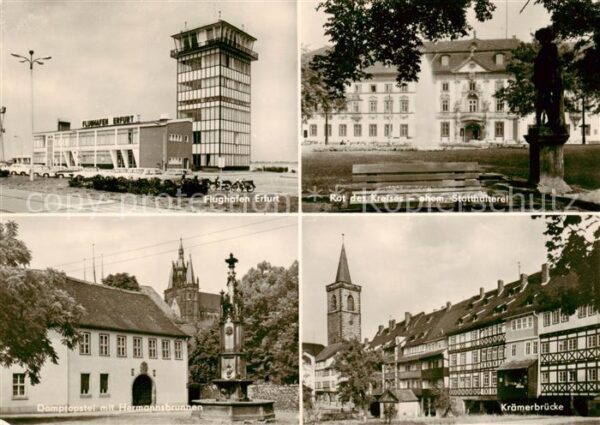 Erfurt Flughafen Rat des Kreises ehem. Statthalterei Dompropstei Hermannsbrunnen