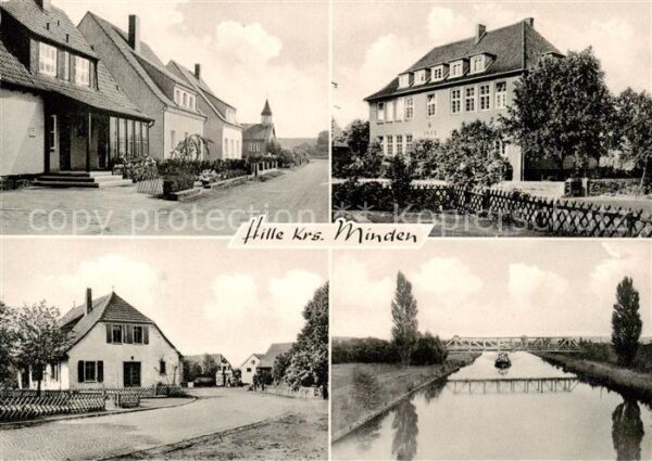 Hille Nordrhein-Westfalen Ortsansichten Kanal