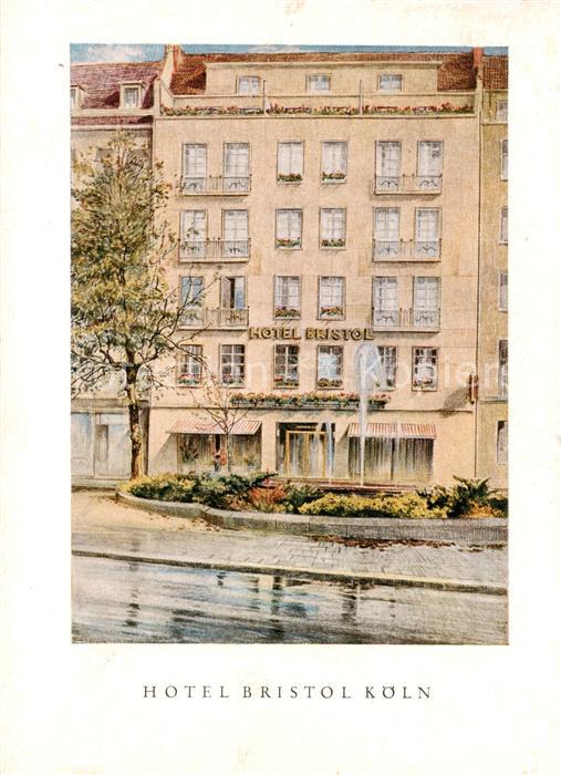Koeln  Rhein Hotel Bristol Kuenstlerkarte