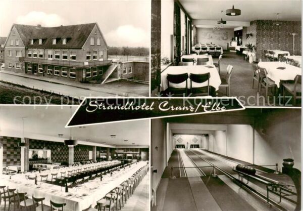 Cranz Elbe Hamburg Strandhotel Restaurant Festsaal Kegelbahn