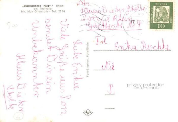 Porz Koeln Rhein Stadtschenke Porz am Rheinufer Gastraum – Bild 2