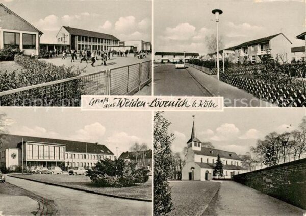 Weiden-Loevenich Frechen Koeln Teilansichten Schule Kirche