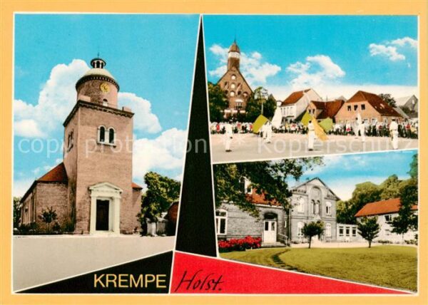 Krempe Holstein Kirche Ortszentrum Fest Fahnenschwenker