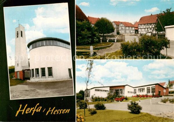 Herfa Kirche Ortsansichten