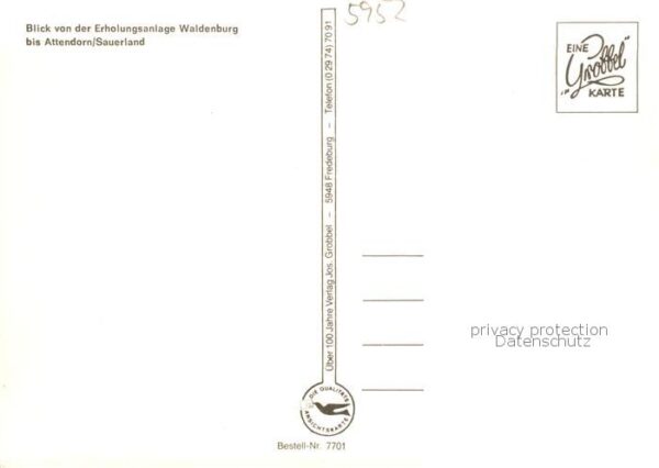 Attendorn Panorama Blick von der Erholungsanlage Waldenburg Campingplatz – Bild 2