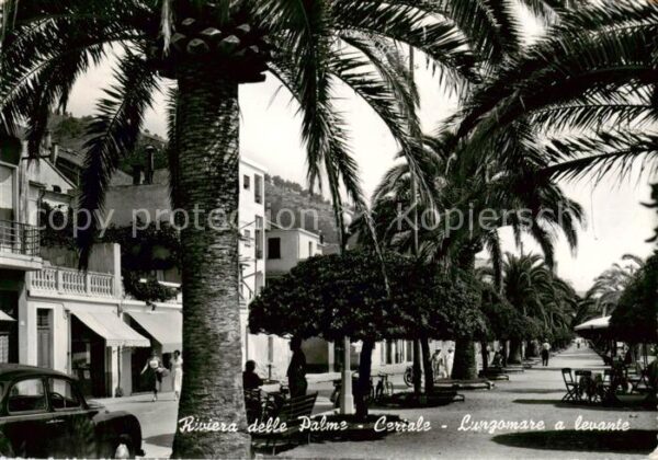 Ceriale Liguria IT Lungomare a levante Seepromenade Riviera delle Palme